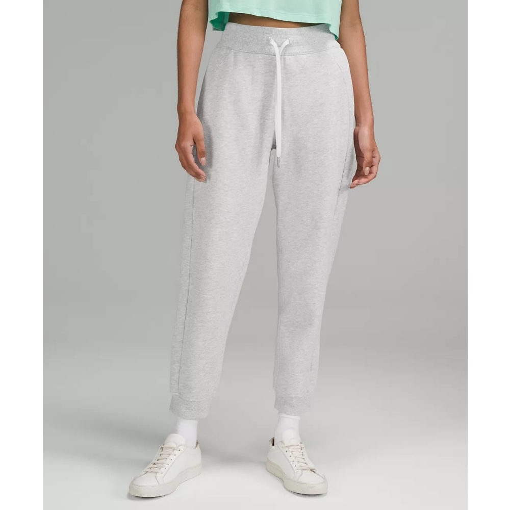 Lululemon athletica scuba high rise jogger sweat pants heathered gray 6 women's